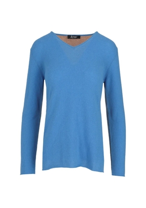La-Rose V-neck sweater - Blue