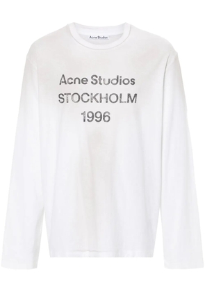 Acne Studios long-sleeve round-neck T-shirt - Neutrals