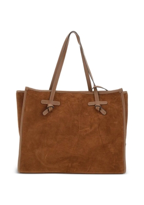 MARCELLA CLUB Marcella suede tote bag - Brown