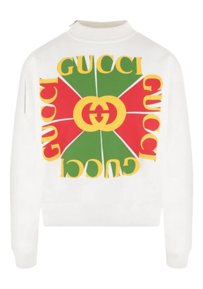 Gucci Vintage logo-appliqué sweatshirt - White