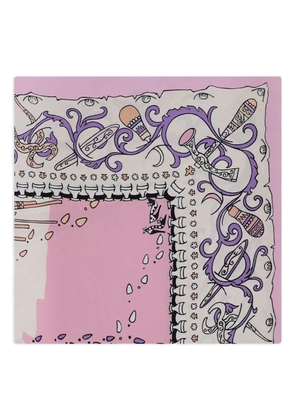 Ferragamo abstract-pattern scarf - Pink