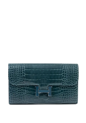 Hermès Pre-Owned Colvert Constance Long Wallet - Blue