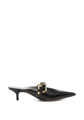 Balenciaga City buckle-detail pointed-toe mules - Black