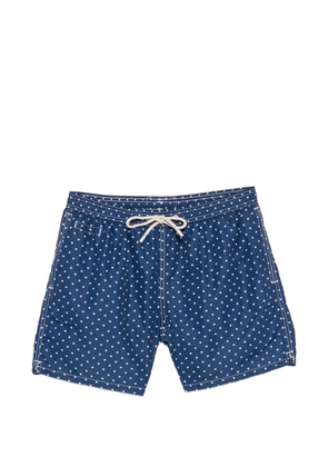 MC2 Saint Barth fish-print drawstring swim shorts - Blue