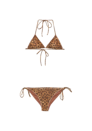 MC2 Saint Barth leopard-print glitter bikini - Neutrals