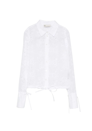 Tory Burch broderie-anglaise floral shirt - White