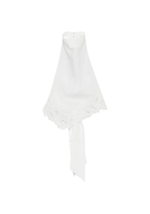 SIR. broderie-anglaise halterneck blouse - Brown