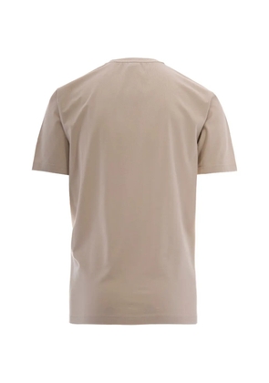 BOSS logo-print crew-neck T-shirt - Neutrals