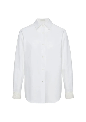 Magda Butrym crochet-panel cotton shirt - White