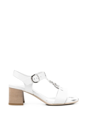 NERO GIARDINI buckle-fastening leather sandals - White