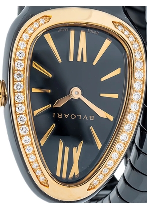 Bvlgari Pre-Owned Serpenti diamond 23mm watch - Black