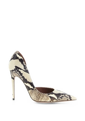 Paris Texas Vera python-effect pumps - Neutrals