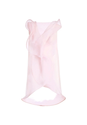 Genny sheer ruffled top - Pink