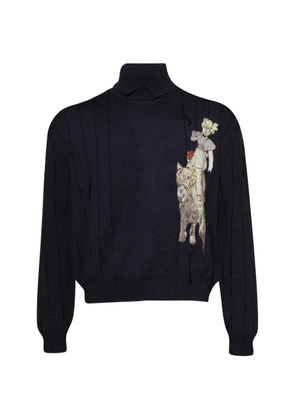 Enfants Riches Déprimés Broken Rope turtleneck sweater - Blue