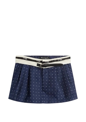 HommeGirls polka-dot belted mini skirt - Blue