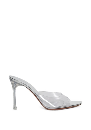 Amina Muaddi Alexa heeled sandals - White