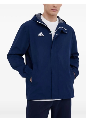 adidas All-weather Entrada 22 logo-print hooded jacket - Blue