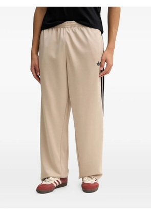 adidas Adicolor Loose logo-embroidered side-stripe track pants - Neutrals