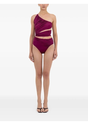 Maygel Coronel Manglar cut-out swimsuit - Purple