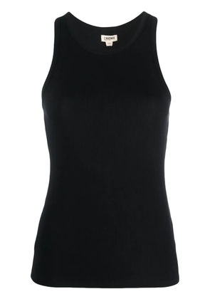 L'Agence ribbed round-neck tank-top - Black