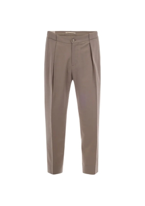 Briglia 1949 pleated tapered-leg trousers - Neutrals