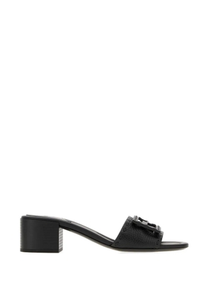 FENDI Baguette leather sandals - Black
