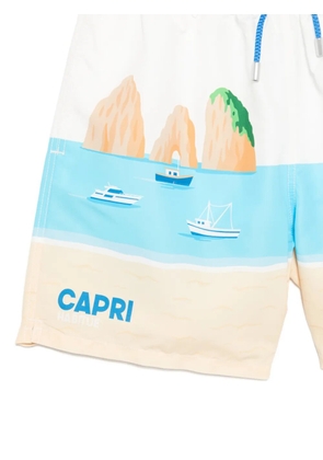 MC2 Saint Barth printed swim shorts - White