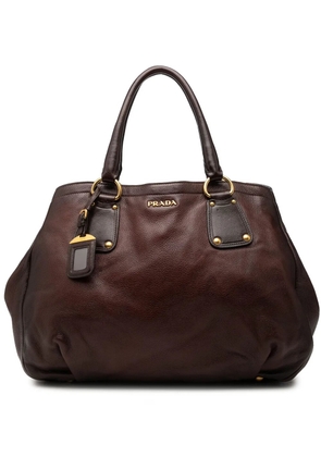 Prada Pre-Owned 2010-2026 Sfumato Cervo Antik Shopping tote bag - Brown