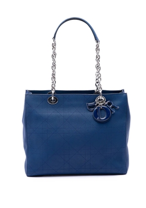 Christian Dior Pre-Owned 2016 Medium Calfskin Cannage Ultradior tote bag - Blue