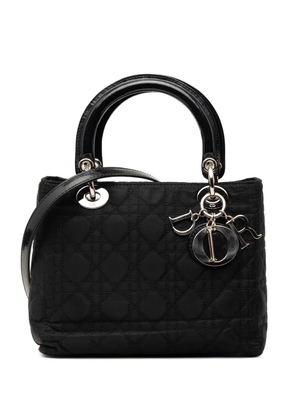 Christian Dior Pre-Owned 2002 Medium Nylon Cannage Lady Dior satchel - Black