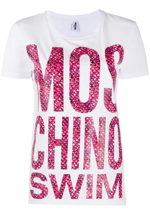 Moschino Moschino Swim scales print T-shirt - White