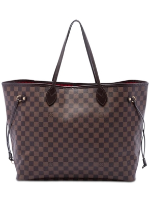 Louis Vuitton Pre-Owned 2014 Damier Ebene Neverfull GM tote bag - Brown