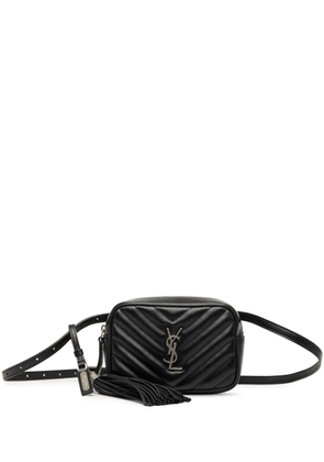 Saint Laurent Pre-Owned 2019 Chevron Calfskin Monogram Tassel Lou belt bag - Black