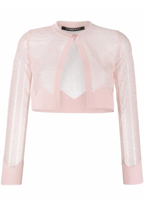 Antonino Valenti cropped wide-leg trousers - Pink