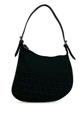 Fendi Pre-Owned 2010-2026 Zucchino Canvas Oyster shoulder bag - Black
