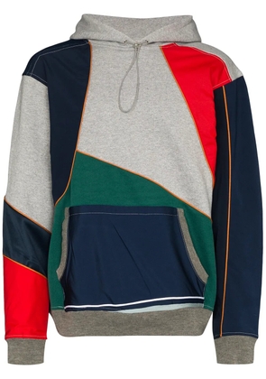 Ahluwalia patchwork design hoodie - Grey