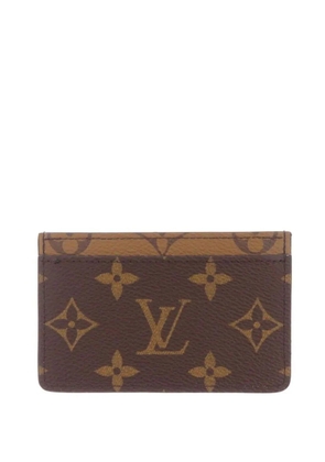 Louis Vuitton Pre-Owned 2021-2026 Monogram Reverse card holder - Brown