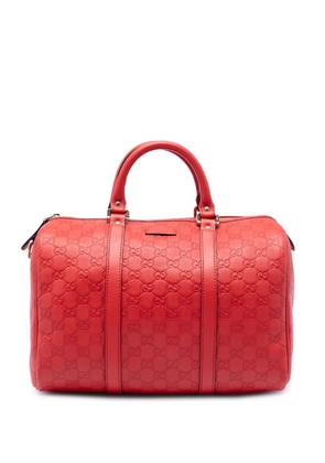 Gucci Pre-Owned 2016-2026 Medium Guccissima Joy boston bag - Red