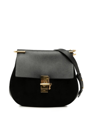 Chloé Pre-Owned 2016 Medium Suede and Calfskin Drew crossbody bag - Black