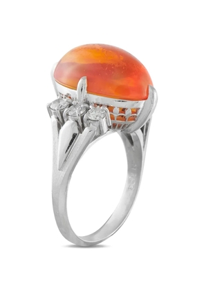 LB Exclusive opal and diamond ring - Silver