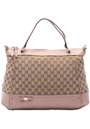 Gucci Pre-Owned 2016-2026 GG Canvas Mayfair satchel - Neutrals
