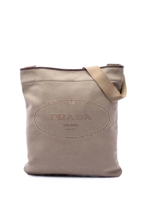 Prada Pre-Owned 2010-2026 Canvas Canapa Logo Messenger Bag crossbody bag - Neutrals