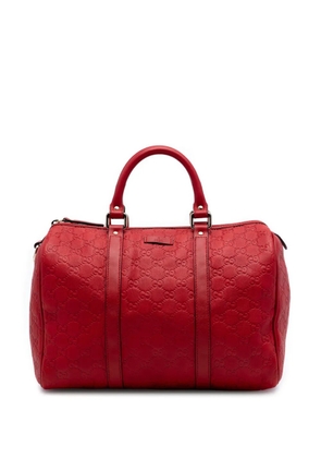 Gucci Pre-Owned 2016-2026 Medium Guccissima Joy boston bag - Red