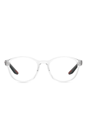Prada Linea Rossa round-frame glasses - White