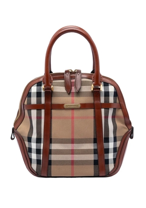 Burberry Pre-Owned 2000-2017 Medium House Check Canvas Bridle Orchard handbag - Brown