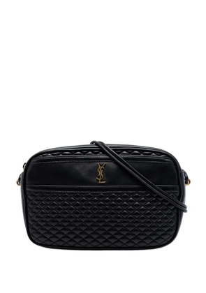 Saint Laurent Pre-Owned 2021 Quilted Lambskin Victoire Camera Bag crossbody bag - Black