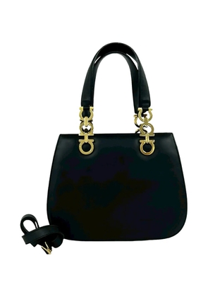 Ferragamo Pre-Owned 2010-2026 Leather Gancini satchel - Black