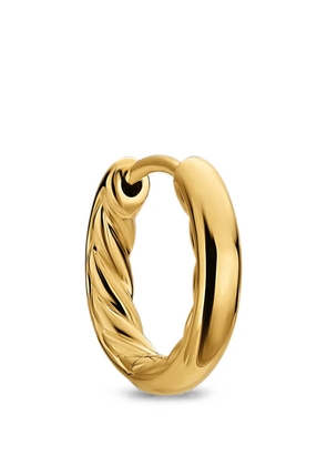 David Yurman Mercer Huggie twisted hoop earrings - Gold