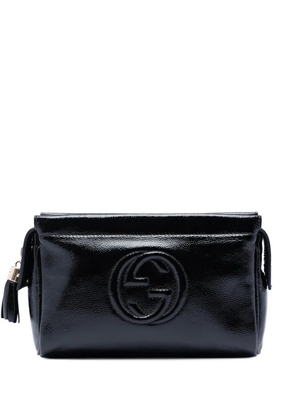 Gucci Pre-Owned 2000-2015 Patent Soho Cosmetic pouch - Black