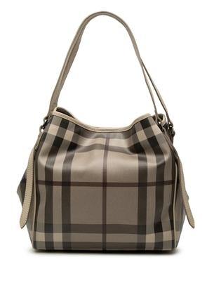 Burberry Pre-Owned 2000-2017 Small Smoke Check Coated Canvas Canterbury tote bag - Grey